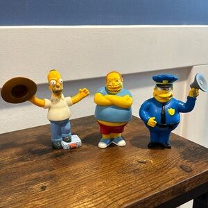 The Simpsons Movie Burger King Figurines, SET OF 3